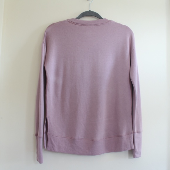 Athleta Long‎ Sleeve Modal XXS Costal Luxe Sweatshirt Purple Womens - Picture 3 of 9